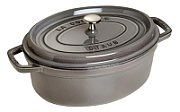 STAUB Oval cast iron pot 3.2l graphite