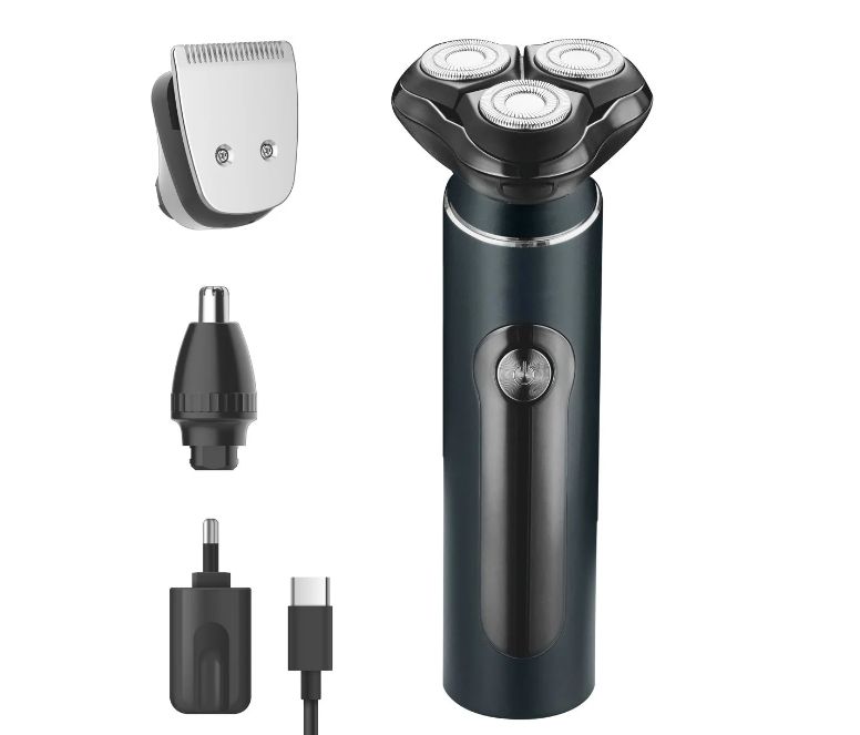 3-in-1 Electric Shaver - USB + Case