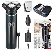 3-in-1 Electric Shaver - USB + Case