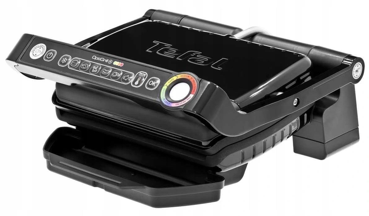 TEFAL | GC714834 OptiGrill | Replaceable Plates | Plate | N/A W | Black
