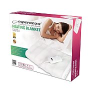 Esperanza EHB002 electric blanket 60 W White Fleece Polyester