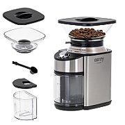 Camry CR 4443 coffee grinder Burr grinder Black Silver