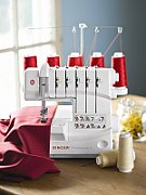 Overlock Singer 14T968 sewing machine  electric current  white