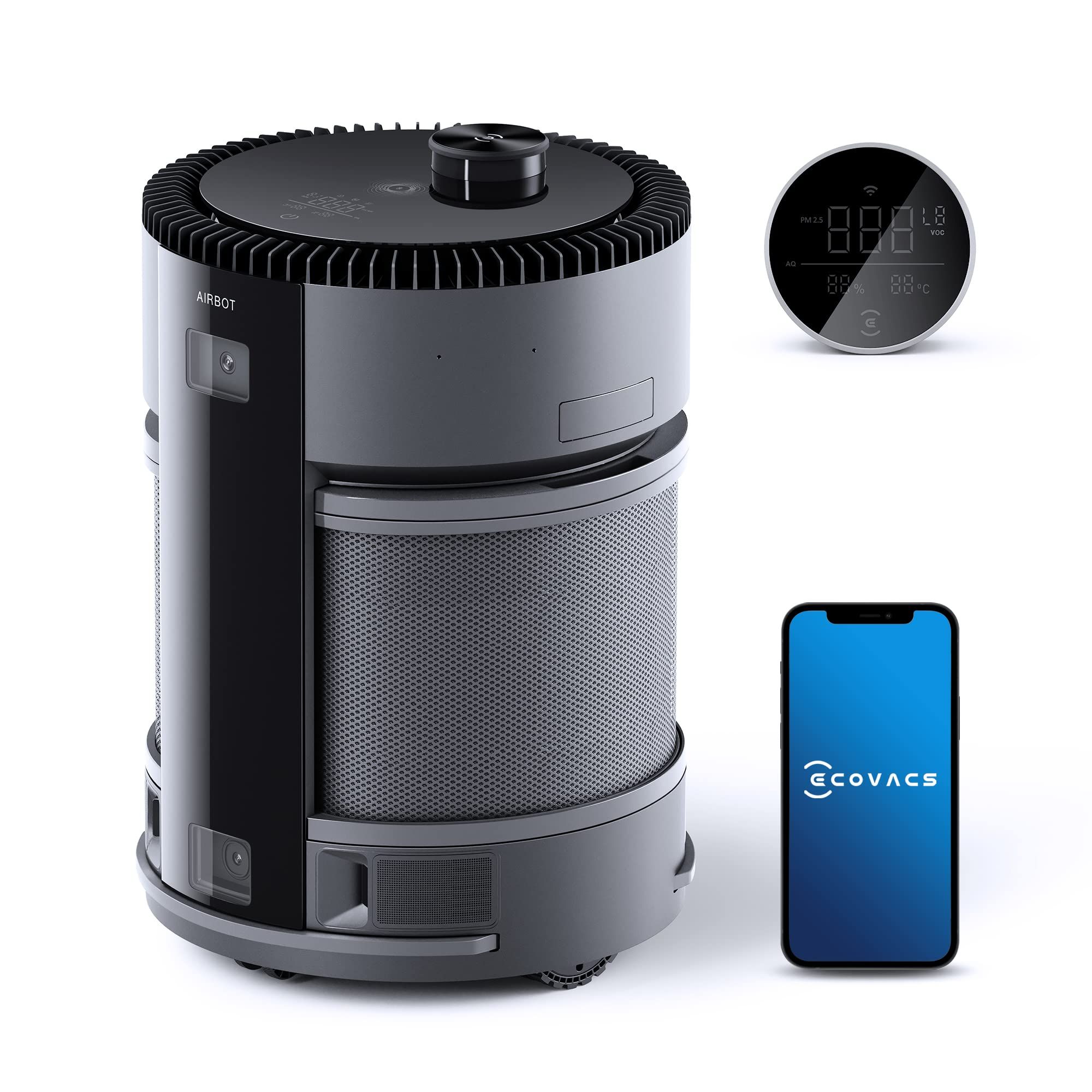 Ecovacs | AIRBOT Z1 | Air purification and filtration robot | W | Suitable for rooms up to  m2 | Black