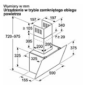 Bosch Serie 6 DWK65DK20 cooker hood Wall-mounted White 430 m3/h A