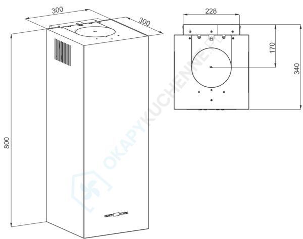 MAAN Ponza W 830 hood white