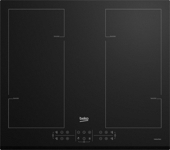 Beko HII64206F2MT Black Built-in 58 cm Zone induction hob 4 zone(s)