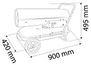 Oil heater 30KW NEO Tools 90-081