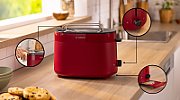 Bosch TAT2M124 toaster 6 2 slice(s) 950 W Red