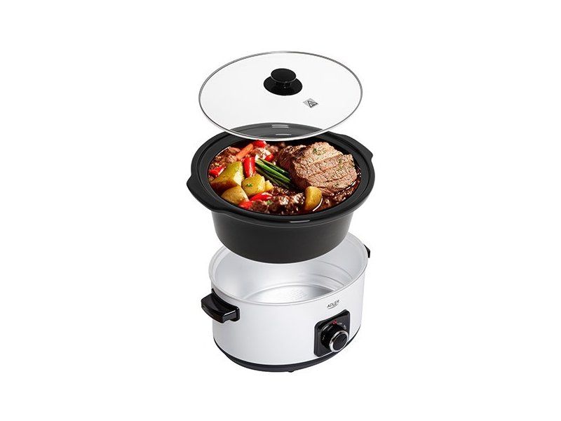 Adler AD 6413r Slow cooker  5.8L  White Adler