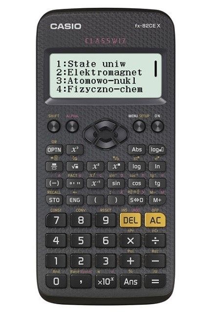 CASIO CALCULATOR SCIENTIFIC FX 82CEX BLACK  12-DIGIT DISPLAY
