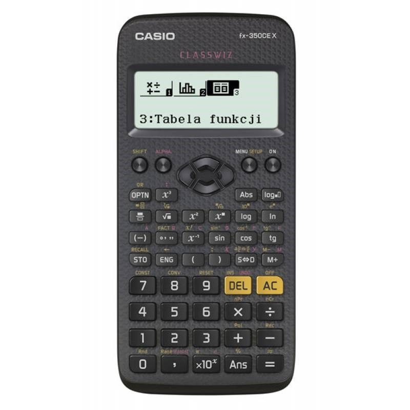CASIO CALCULATOR SCIENTIFIC FX-350CEX 379 FUNCTIONS  77X166MM  BLACK