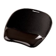 Fellowes mouse and wrist pad gel  CRYSTAL  black
