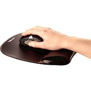 Fellowes mouse and wrist pad gel  CRYSTAL  black