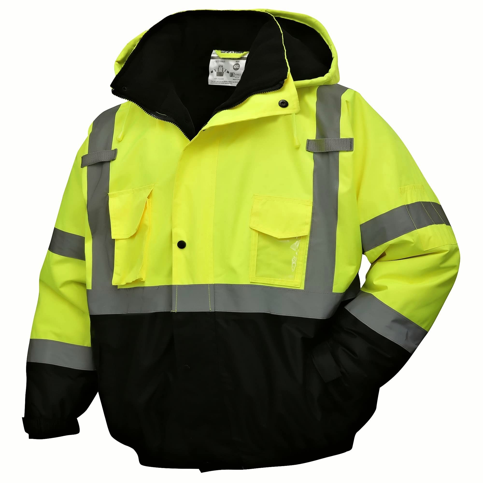 High-visibility work jacket waterproof  yellow  size S