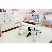 Ergo Office children ergonomic height adjustable desk  grey  max 100kg  ER-417 2cz