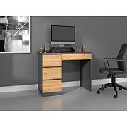 Desk MIJAS LEFT 98x51x76 cm Anthracite/Artisan