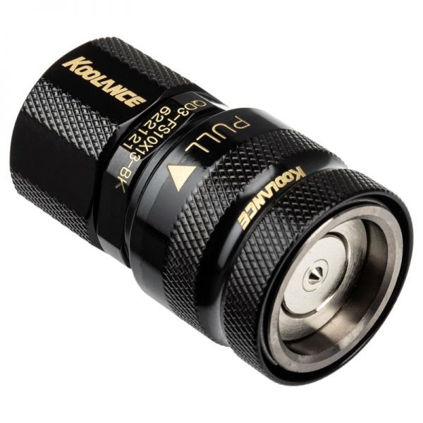 Koolance QD3 Quick Release Straight Female on 13/10mm - no-spill  black