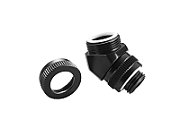 PHANTEKS Rotary Hard Tube Fitting 12mm 45 Degree G1/4 - black  rotatable