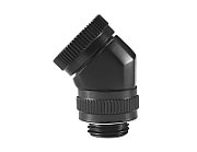 PHANTEKS Rotary Hard Tube Fitting 12mm 45 Degree G1/4 - black  rotatable