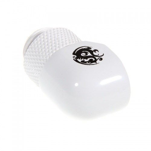 Bitspower Adapter 90 Degree G1/4 Inch Female to G1/4 Inch Female - Rotatable  White