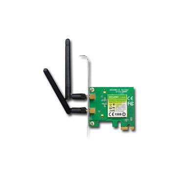 Adaptor wireless TP-Link, N300, PCI-E, 2 antene detasabile_2