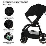 Kinderkraft pram TRIG 3 ONYX BLACK
