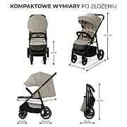 Kinderkraft pram TRIG 3 STONE BEIGE Beige