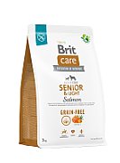 BRIT Care Senior&Light Salmon - dry dog food - 3 kg