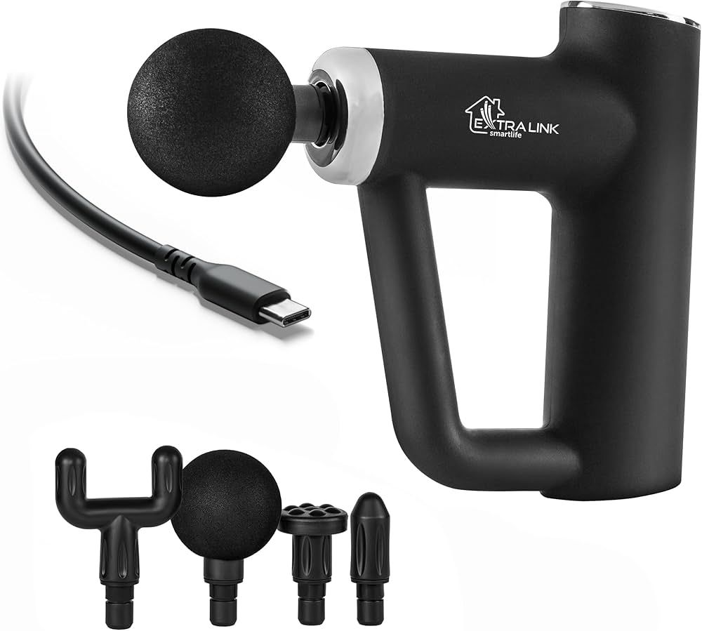 Extralink Massage Gun Mini Black | Massage gun | 4 tips