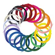 3Doodler Filament FLOW 20 PLA 20 Farben Nachfüllpack Polylactic acid (PLA) Black  Blue  Dark Green  Dark pink  Gold  Green  Lilac  Navy  Orange  Pink  Transparent  White  Yellow