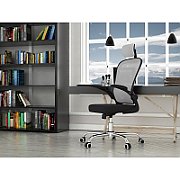 Topeshop FOTEL DORY SZARY office/computer chair Padded seat Mesh backrest
