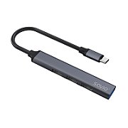 SAVIO AK-71 USB-C hub - 3 x USB-A 2.0  1 x USB-A 3.0  4-in-1  5 Gbps