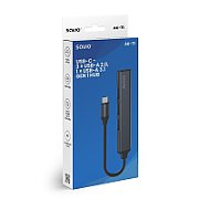 SAVIO AK-71 USB-C hub - 3 x USB-A 2.0  1 x USB-A 3.0  4-in-1  5 Gbps