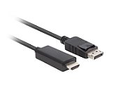 Lanberg CA-DPHD-11CC-0010-BK cable gender changer DisplayPort HDMI Black
