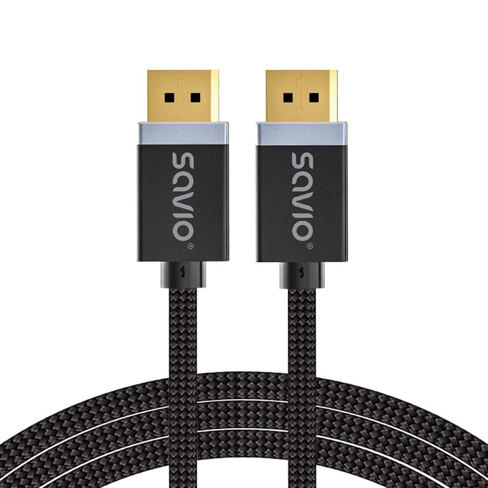 SAVIO DISPLAYPORT (M) - DISPLAYPORT (M) CABLE  V1.4  3 m  CL-176