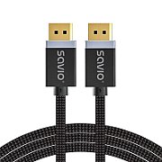 SAVIO DISPLAYPORT (M) - DISPLAYPORT (M) CABLE  V1.4  3 m  CL-176