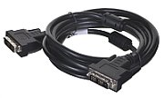 Lanberg CA-DVIS-10CC-0030-BK DVI cable 3 m DVI-D Black