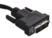 Lanberg CA-DVIS-10CC-0030-BK DVI cable 3 m DVI-D Black