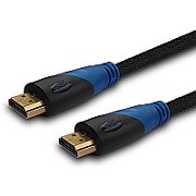 Savio CL-49 HDMI cable 5 m HDMI Type A (Standard) Black Blue