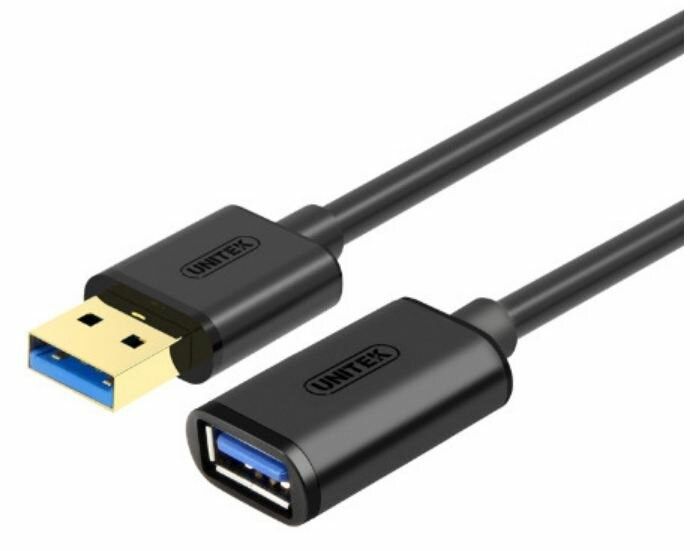 UNITEK Y-C456GBK USB cable 0 5 m USB 3.2 Gen 1 (3.1 Gen 1) USB A Black