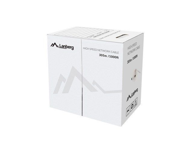 LANBERG CABLE UTP CAT.5E 305M WIRE CU RED