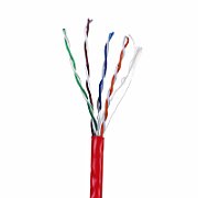LANBERG UTP CABLE 1GB/S 305M CCA WIRE RED
