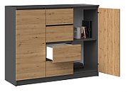 2D4S chest of drawers 120x40x97 cm  anthracite/artisan