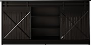 Chest of drawers 160x80x35 GRANERO black/black gloss
