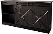 Chest of drawers 160x80x35 GRANERO black/black gloss
