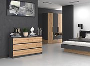 Topeshop M6 140 ANT/ART KPL chest of drawers