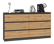 Topeshop M6 140 ANT/ART KPL chest of drawers