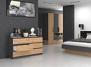 Topeshop M6 140 ANT/ART KPL chest of drawers