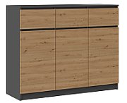 3D3S chest of drawers 120x40x97 cm  anthracite/artisan